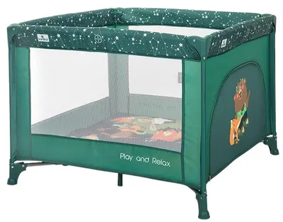 Țarc de joacă pentru bebeluși Lorelli - Play and Relax, verde