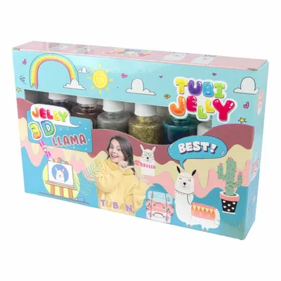 Set creativ Tuban - Tubi Jelly, Lama, 6 culori