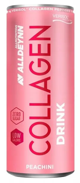AllDeynn Collagen Drink AllNutrition - băutură cu colagen, piersică, 330 ml