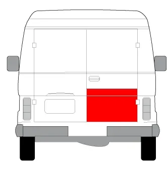Panou reparatie usa spate dreapta strat, partea inferioara, 1 3 inaltime VW LT I intre 1975-1996