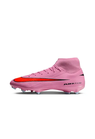 Pantofi cu crampoane pentru fotbal Mercurial Superfly 10 Academy - Rosu vermillion/Roz