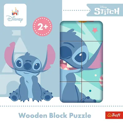 Puzzle din lemn Trefl - Lilo și Stitch, 9 piese