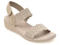 Sandale SKECHERS gri, ARYA, din material textil
