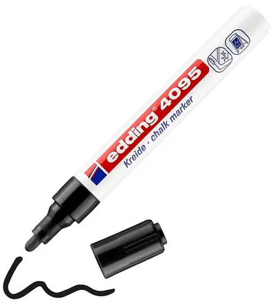 Marker cu cretă Edding 4095 - negru