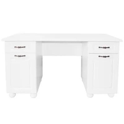 Birou Dynasty MDF Alb, 150 x 65 x 80 cm