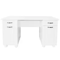 Birou Dynasty MDF Alb, 150 x 65 x 80 cm