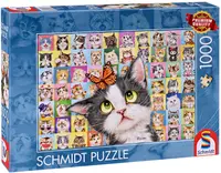 Puzzle Schmidt din 1000 de piese - Față de pisică