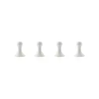 Set 4 magneti- Cinched -White