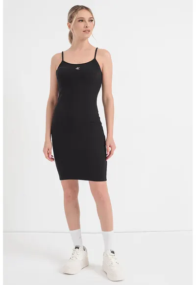 Rochie slim fit cu croiala bodycon - Gri antracit