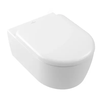 Set vas wc suspendat rimless, alb stone, capac softclose, VilleroyBoch Skyla Combi-Pack