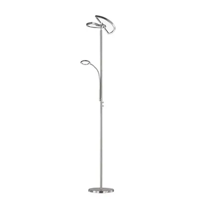 424910207 Lampadar Split 1x20W LED 2000lm+1x3.5W LED 340lm 3000-6500K Nichel mat