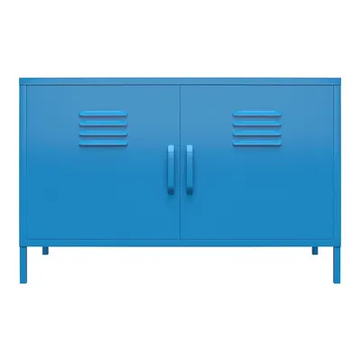 Dulap metalic albastru Novogratz Cache, 100 x 64 cm