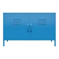 Dulap metalic albastru Novogratz Cache, 100 x 64 cm