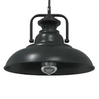 vidaXL Lampă suspendată E27 Negru Ø 31 cm Fier