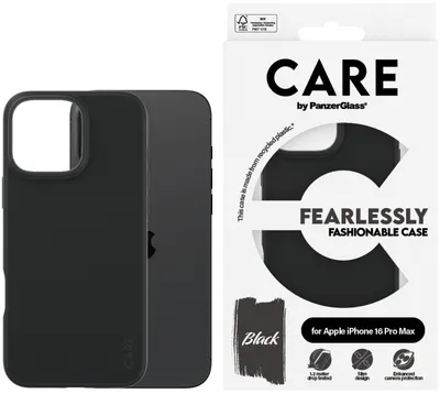 Husă CARE - Fashionable, iPhone 16 Pro Max, negru