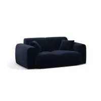 Canapea albastru-închis cu tapițerie din catifea 170 cm Molino – Micadoni