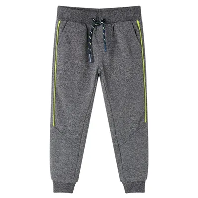 Pantaloni de trening pentru copii, gri melanj, 104