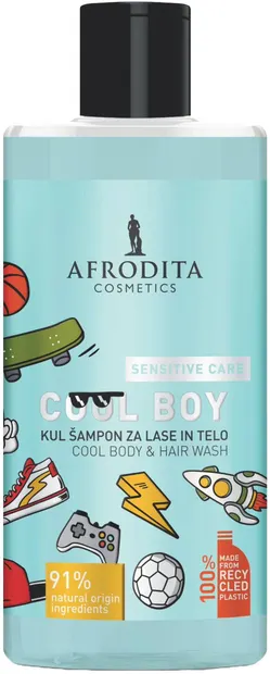 Afrodita Cosmetics Șampon pentru păr și corp Cool Boy, 320 ml