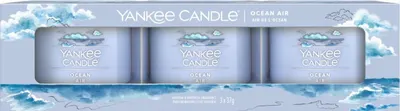 Yankee Candle Set de lumânări parfumate Ocean Air, 3 buc