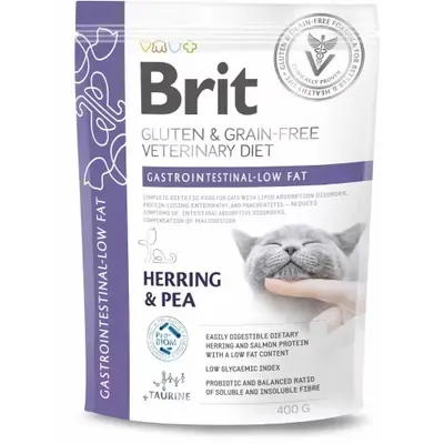 Brit Grain Free Veterinary Diets Cat Gastrointestinal Low Fat, 400 g