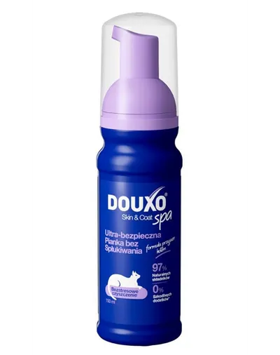DOUXO Skin & Coat Spa Low-stress Cat Mousse 150ml spumă fără clătire pentru curățarea delicată a pisicilor