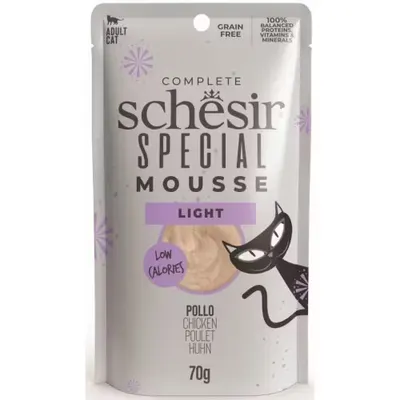 Hrana umeda pisici, Schesir Special Light Cat Pui, 70 g