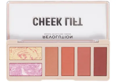 Makeup Revolution Paletă de fard de obraz pentru față Cheek Lift, Coral Dreaming, 6 culori