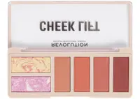 Makeup Revolution Paletă de fard de obraz pentru față Cheek Lift, Coral Dreaming, 6 culori