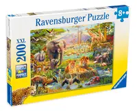 Puzzle Ravensburger din 200 XXL de piese - Animals Of The Savanna