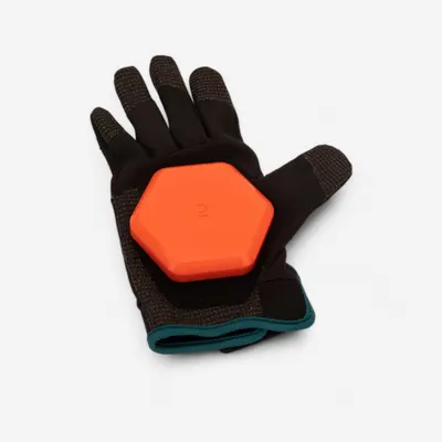 Mănuși Slide Longboard Freeride GLOVES 500 Negru-Portocaliu