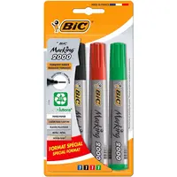 Marker permanent 1.7mm, 4culori/set, varf rotund, Bic Marking 2000