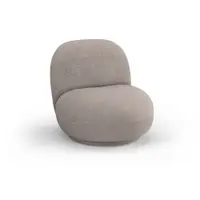 Fotoliu bej cu tapițerie din stofă bouclé Chuck – Micadoni Home