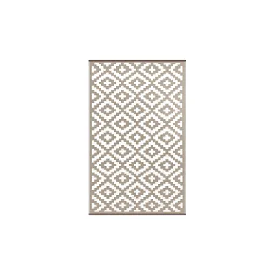 Covor reversibil potrivit și pentru exterior Green Decore Nirvana, 120 x 180 cm, alb - bej