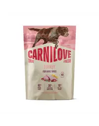 Hrană câini adulți CARNILOVE True Fresh Dog Turkey Adult 1,5 kg curcan