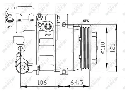 Compresor AC clima Mercedes Clasa A (W168), VANEO (414) 1.4-2.1 intre 1997-2005