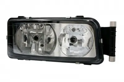 Far dreapta (2 H7 H21W W5W, manual, cu lumina de zi, culoare insert: crom platinat) potrivit MAN LION S CITY, TGS I 01.02