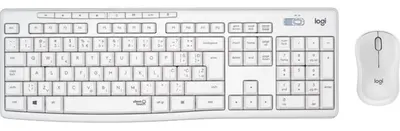 Set mouse și tastatură wireless Logitech - MK295, alb