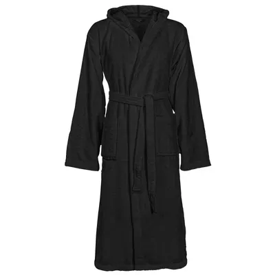 vidaXL Halat de baie KINN Negru XL Bumbac