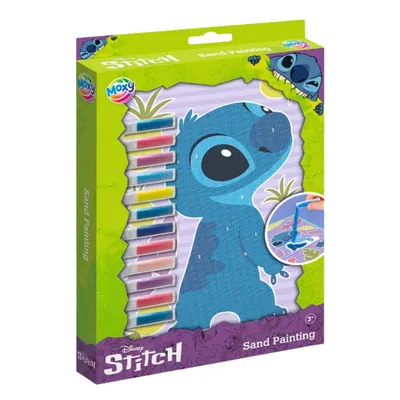 Set creativ, pictură cu nisip, Stitch, activitate artistică pentru copii +3 ani