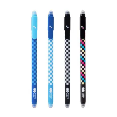 Roller gel cu rescriere, 0.5mm, albastru, Happy Color Skate