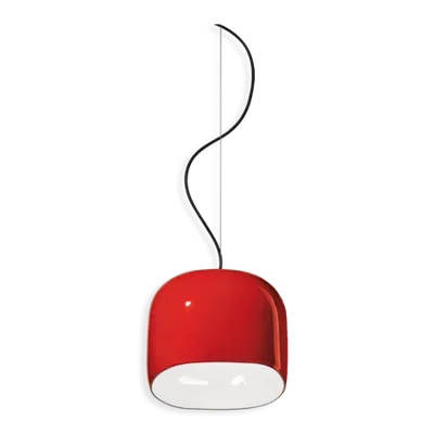 Sospensione Piccola / Small Pendant Deco Ayrton Finish Ros - Rosso C2550