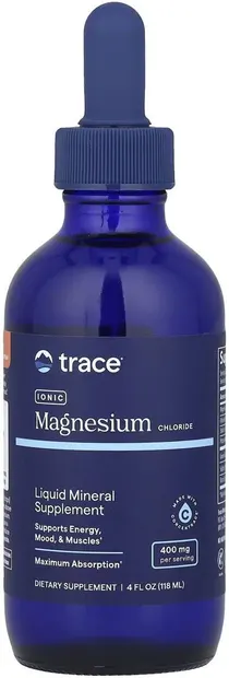 Magnesium Ionic, Trace Minerals - 400 mg, 118 ml