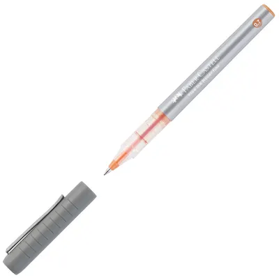 Roller Faber-Castell Free Ink - 0.7 mm, portocaliu