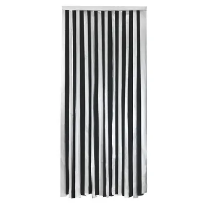 Draperie neagră/argintie termoizolantă 90x200 cm cu prindere la ușă – Maximex