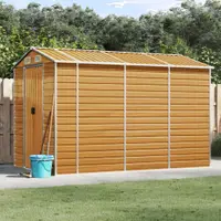 Gossi sopron de gradina, maro deschis, 191x300x198 cm otel galvanizat