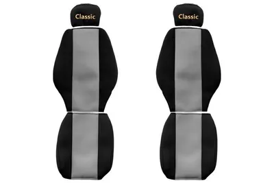 Set huse scaun textil camion compatibile cu Mercedes Actros MP 1 Atego Axor, Gri