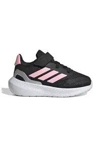 Pantofi sport Run Falcon 5 din material textil cu velcro - Negru/Roz pastel
