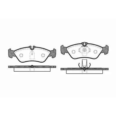 Set placute frana, frana disc REMSA 0580.00