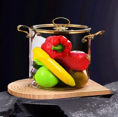 Oală din sticlă Morello - 4.5 l, chihlimbar