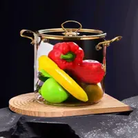 Oală din sticlă Morello - 4.5 l, chihlimbar